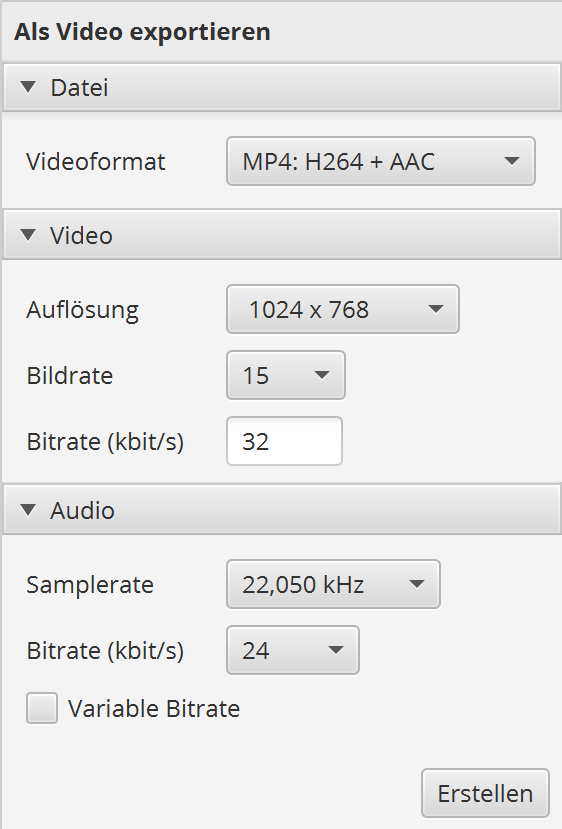 editor extended video export